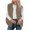 Brown, variant on cocolona Fleece Vest for Women Sleeveless Zip Up Stand Collar Jacket Fall Winter Fuzzy Warm Vest Lightweight Coat with Pocket