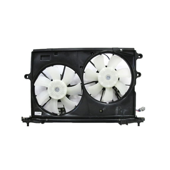 Dual Radiator and Condenser Fan Assembly - Pacific Best Inc. Fit/For TO3115157 09-12 Toyota Corolla, 09-13 Matrix 2.4L