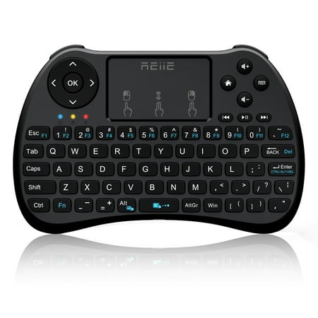 REIIE H9S Wireless Mini Handheld Remote Keyboard with Touchpad Work  for PC,Raspberry Pi 2,3,  Android TV Box ,XBMC,Windows 7 8 (Best Keyboard For Android Tv Box)