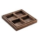thumbnail image 3 of Bandeja de desayuno, bandeja de servicio de madera rústica, platos de madera, bandeja de servicio de té, bandejas de comida telescópicas rústicas, par 5 piezas Macarena Bandeja de servir, 3 of 8