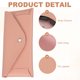 thumbnail image 3 of Funda de gafas de cuero con botón y paño de limpieza para mujeres y hombres, estuches para gafas de sol (rosa), 3 of 6