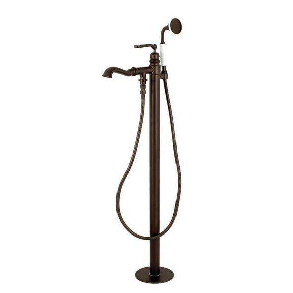 Royale Royale Single Handle Freestanding Roman Tub Faucet with Hand Shower, Oil Rubbed Bronze