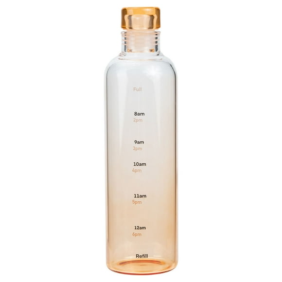 Sports Water Bottle Portable Glass Bottle Transparent Water Bottle with Scale Stylish Water Bottle