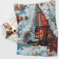 thumbnail image 6 of Yiaed Red Train Hot Air Balloon Print Dog Blankets-Cat Blanket Washable for Couch Protection,Puppy Blanket, Soft Plush Reversible Throw Furniture Protector-Small, 6 of 8