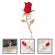 thumbnail image 3 of Broche de rosa Broche de diamantes de imitación Broche de ramo Pin Broche de boda Accesorio, 3 of 5