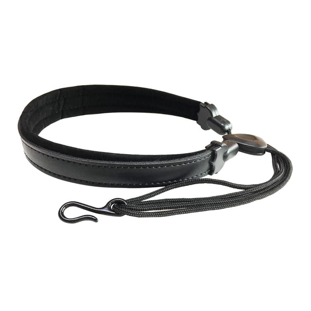 Correa acolchada para el cuello de saxofón con gancho, color negro. Piezas y accesorios para saxofón. Estrecho