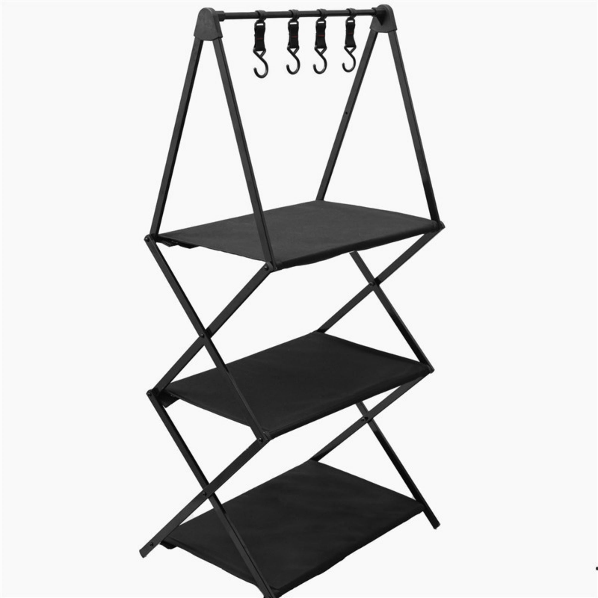 3 Tiers Camping Shelf Folding Camping Table Shelf Outdoor Camping