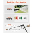 thumbnail image 6 of Chateauy 26.5CC Gas Powered Backpack Sprayer, 6.5 Gal Tank, Large Area Lawn Spraying Machine with 24in Wand, 6 of 6