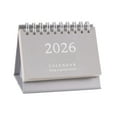 thumbnail image 2 of ERTZAE Supplies,2026 Mini Desk Calendar Mini Standing Calendar 2026 Flip Calendar For Desk 2026 Standing Flip Desktop Calendar Desk Calendar Planner Office Calendar For,Gifts For Her Gray, 2 of 9