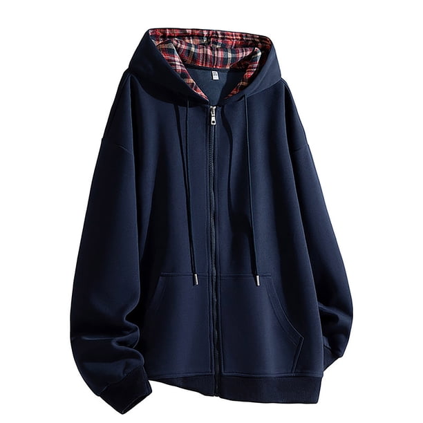pstuiky camisas de hombre de manga larga, Sudadera holgada de manga larga con capucha y hombros caídos para hombre top de hombre xl