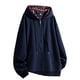 thumbnail image 1 of pstuiky camisas de hombre de manga larga, Sudadera holgada de manga larga con capucha y hombros caídos para hombre top de hombre xl, 1 of 7