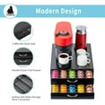 thumbnail image 4 of Large Capacity Vertuo Pod Holder Coffee Organizer with 2 Tier Drawer for, 4 of 8