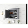 thumbnail image 4 of 30'' x 28'' Wall Mounted Bathroom Storage Cabinet, Modern Bathroom Wall Cabinet with Mirror,Medicine Cabinet, Mirror Cabinet with 3 Open Shelves (Not Include Bathroom Vanity ), 4 of 15