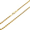 thumbnail image 5 of 10K Yellow Gold Italian Rope 2.6mm Anklet, 5 of 5