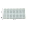 thumbnail image 3 of Weekly Am/Pm Pill Organizer - 7 Day Medication Box with Easy Open Lids, Clear Plastic Compartments for Morning & Night Pills, Portable for Travel, Home & Office (Black or White), 3 of 7