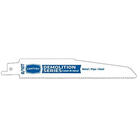 UPC: 0081838076054 | Century Drill & Tool 7605 Demolition Reciprocating Blades – 8-10T x 6 in.