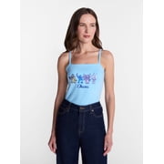 Disney Women's Stitch Embroidered Tank Top, Sizes XXS-XXL