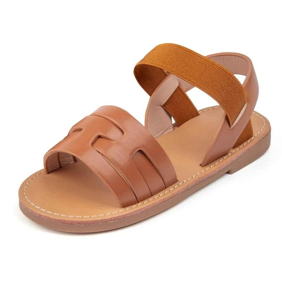 WZEIIOT Toddler Girls Jelly Sandals Shiny Soft Sole Close Toe Sport Sandals Kids Girls Summer Breathable Hollow Outdoor Beachy Fisherman Sandal