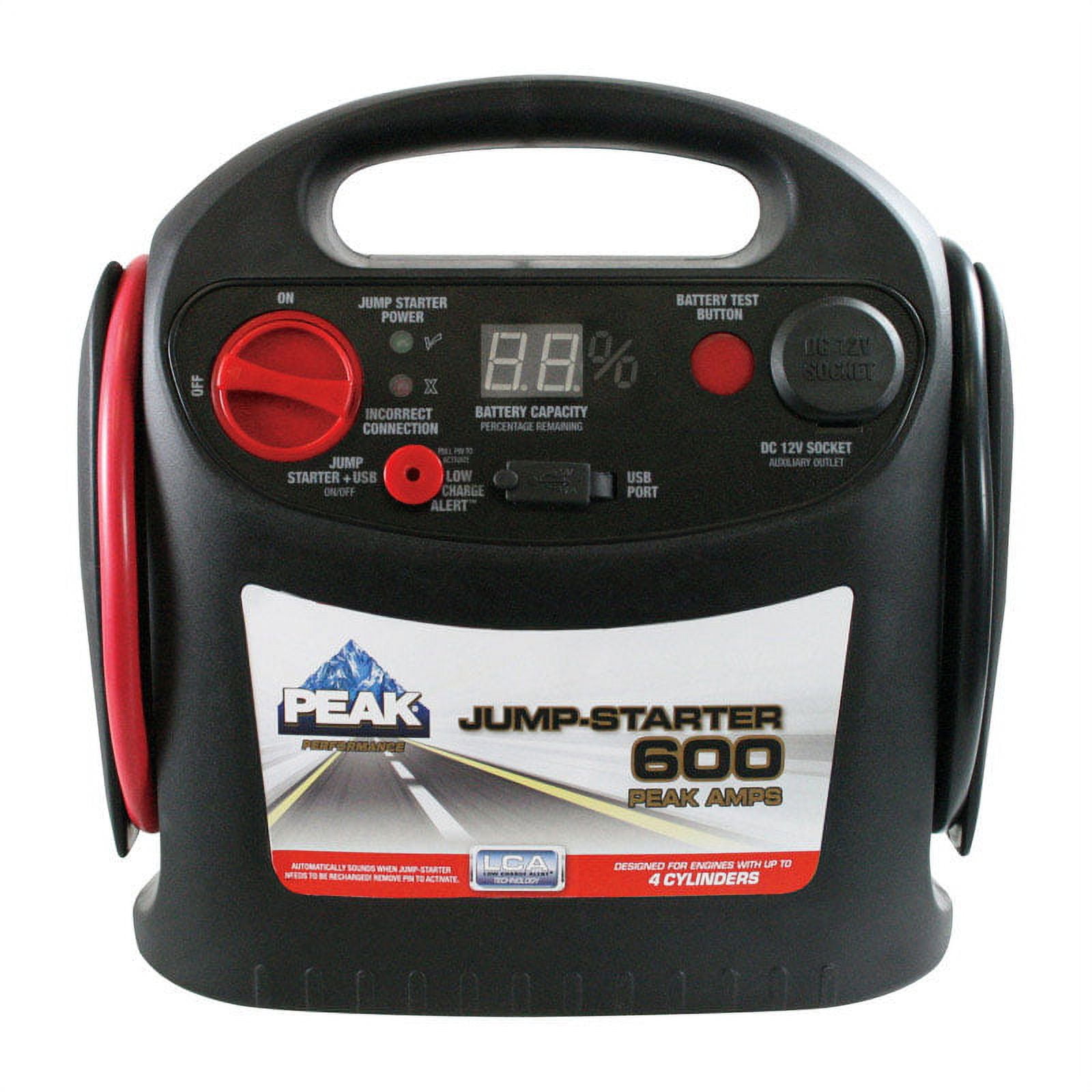 Peak jump starter cheap 600 not charging