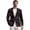 Candy Cane, variant on Pumpkin Sunflower Men's Suit Jacket Regular Fit Sports Jacket Skin‑friendly Notched Lapel Comfortable Blazer for Business Travel Office Work Graduation