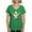 Irish Green, variant on CafePress - Ghost With A Funny Face Women's V Neck T Shirt - Women's V-Neck Dark T-Shirt