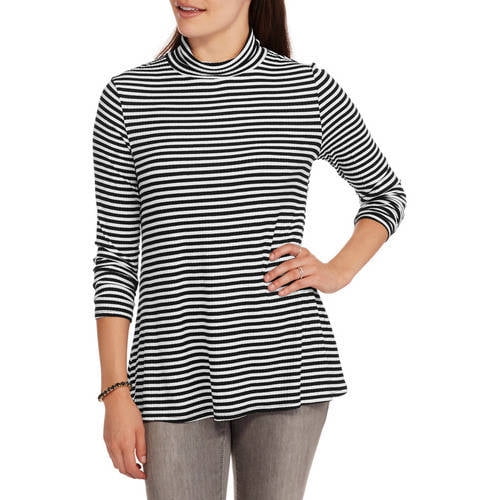 Faded Glory Ls Rib Knit Turtleneck 