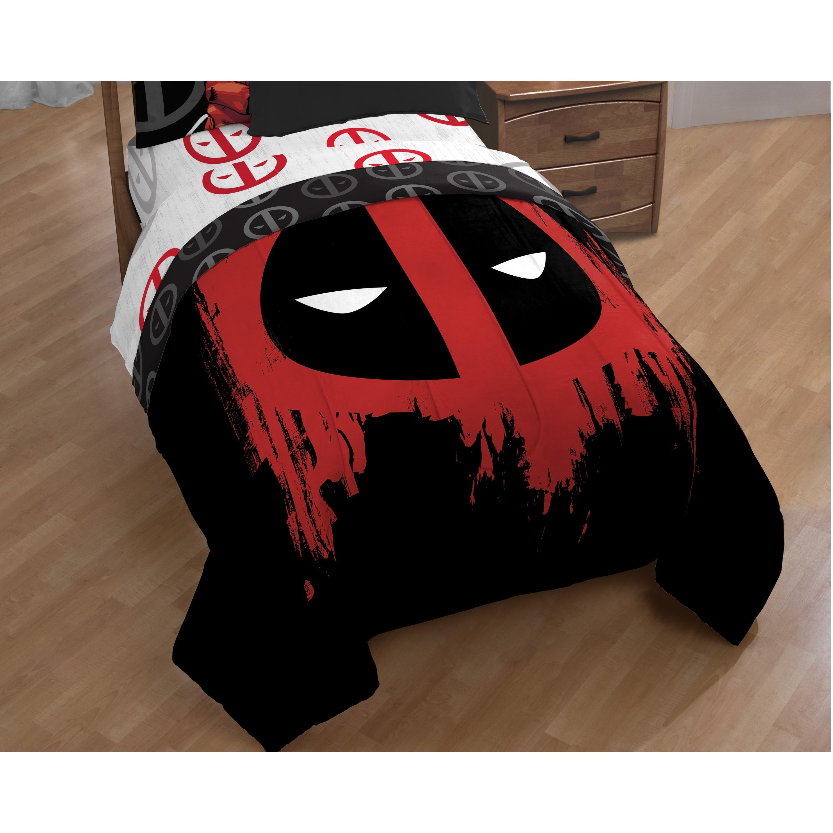 Marvel Deadpool Invasion Full Queen Reversible Comforter Walmart Com Walmart Com
