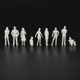 thumbnail image 2 of 1:50 White Figures Architectural Model Human Scale HO Model Plastic Peoples,30 Pieces, 2 of 8