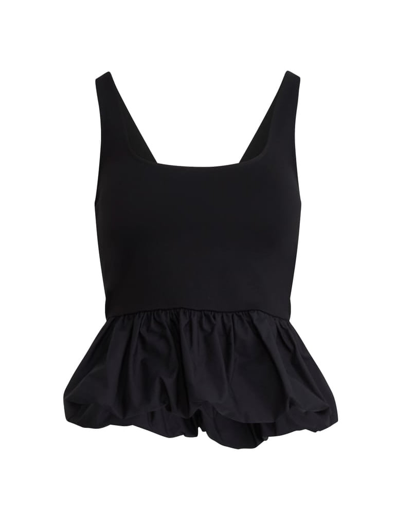 Scoop Women's Bubble Hem Tank Top Sizes XS-XXL Mixed Media Casual