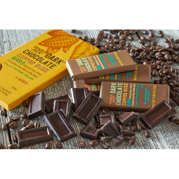 Pack of 2 - TJs Dark Chocolate Coffee Buzz Bar 3.5 Oz