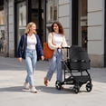 thumbnail image 3 of AILEEKISS 3-in-1 Convertible Baby Stroller with Big Seat and Adjustable Canopy, 24 Pound, Black, 3 of 13