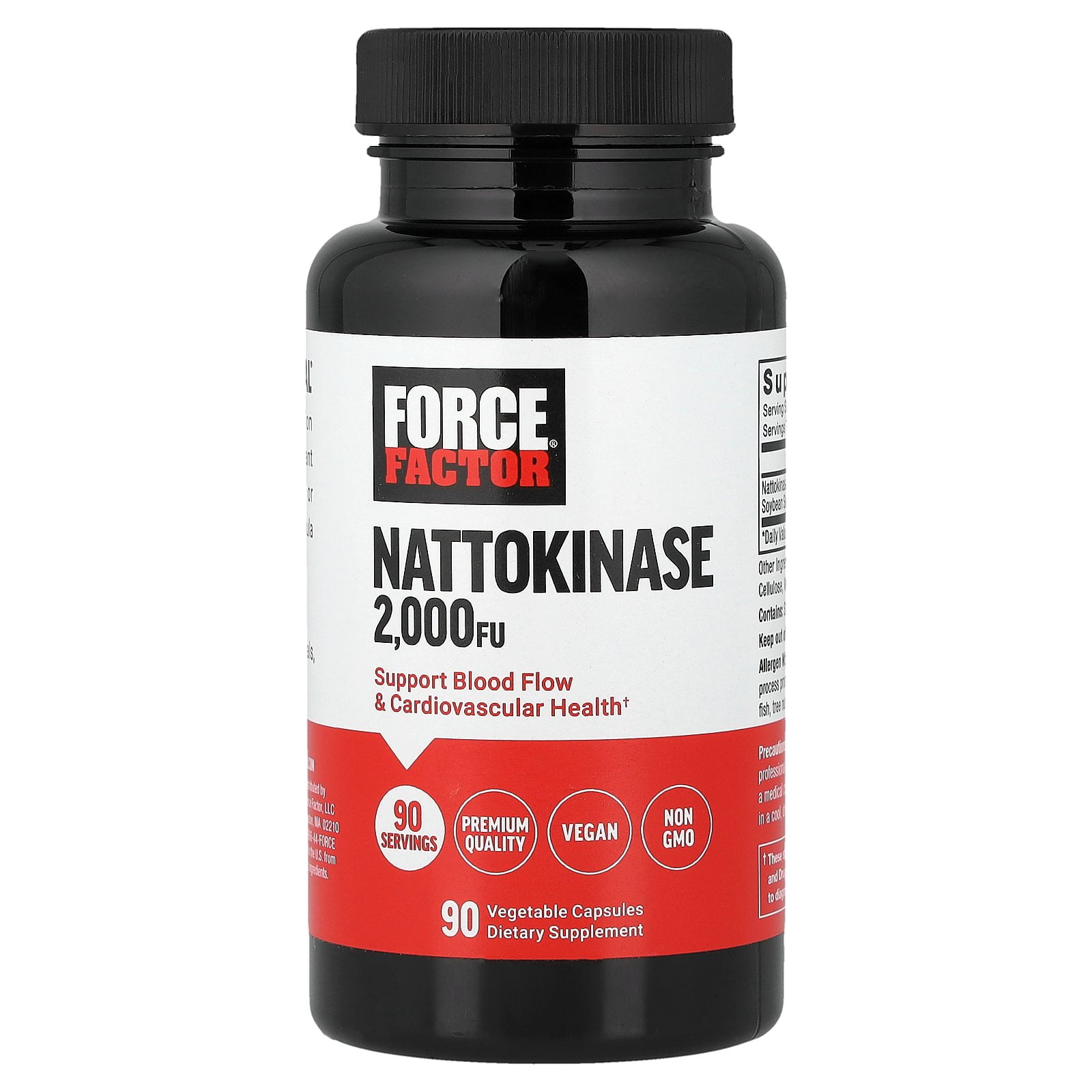 Force Factor Nattokinase, 2,000 FU, 90 Vegetable Capsules