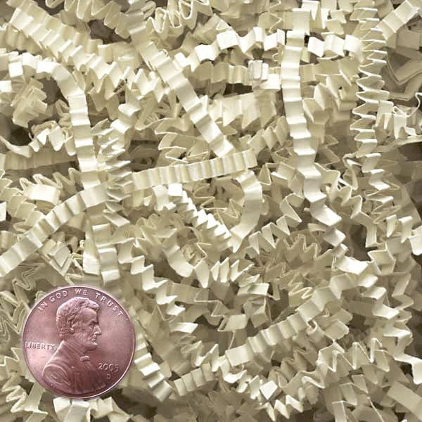 Light Ivory Crinkle Cut Paper Shred by CRINKLE CUT by Paper Mart