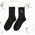 thumbnail image 4 of MSJUHEG Socks for Women,Running Socks,Fuzzy Socks,Womens Ankle Socks,Crew Socks for Women,Cute Socks Embroidery Warm Socks Women's Thick Socks Black One Size, 4 of 4