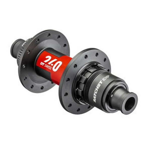 DT Swiss 240 EXP Rear Hub - 12 x 142mm, Center-Lock, XDR, Black/Red, 24H, 36pt