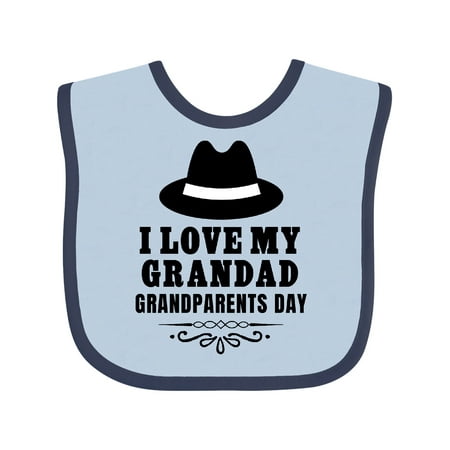

Inktastic Grandparents Day I Love My Grandad Gift Baby Boy or Baby Girl Bib