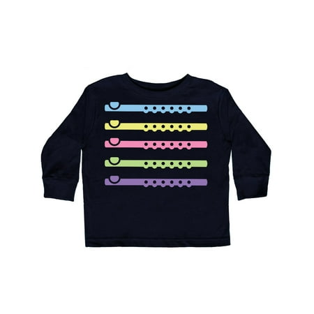 

Inktastic Flute Music Gift Flutist Band Gift Toddler Toddler Girl Long Sleeve T-Shirt