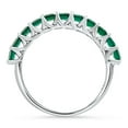 thumbnail image 3 of Pompeii 2.50Ct Emerald 11-Stone Wedding Anniversary Ring Stackable 14k White Gold Band (,), 3 of 4