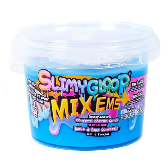 Seau de SLIMYGLOOP® barbe à papa confettis, 226 g