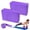 Purple, variant on WLGJL Yoga Block - Supportive Latex-Free Eva Foam - Soft Non-Slip Surface with Beveled Edges for Yoga, Pilates, Meditation - Yoga Accessories for Stability, Balance, Deepen Stretches, 2 Pack (Purple)