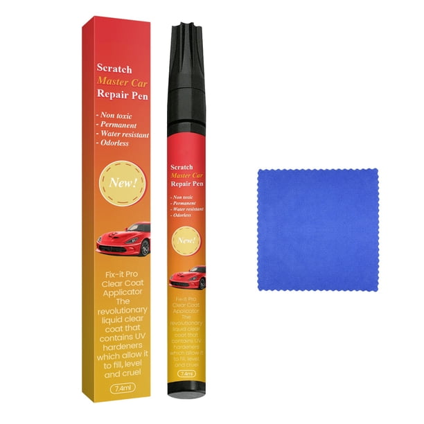 Lápiz retocador de arañazos para coche | Kit de reparación de pintura de 7,4 ml para pequeños arañazos y rozaduras | Eliminador de arañazos para coche casero con punta fina
