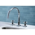 thumbnail image 5 of Kingston Brass Concord Deck Mount Widespread Kitchen Faucet Brushed Nickel Brushed, 5 of 5