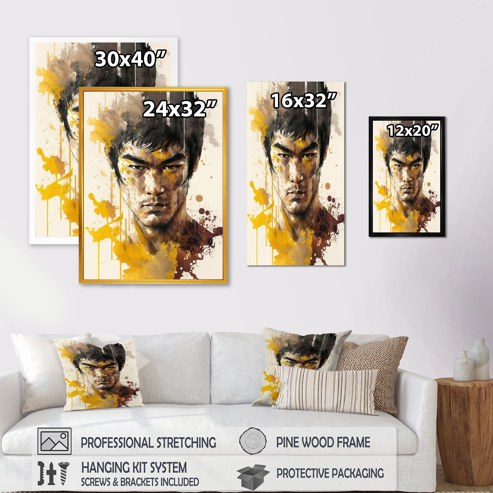 Designart Stunt Man III Canvas Wall Art