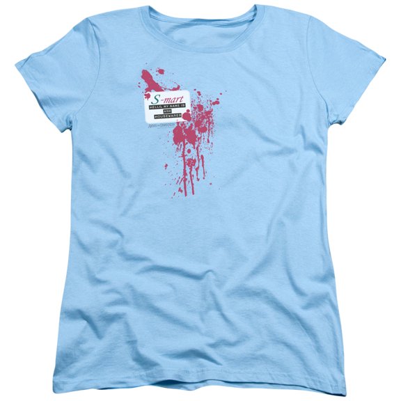 Army Of Darkness S Mart Name Tag Women's T-Shirt Light Blue