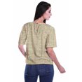 thumbnail image 4 of Moomaya Blouse d'Été Boho à Manches Courtes en Rayonne Imprimée pour Femmes, 4 of 5