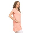 thumbnail image 2 of Women's Casual Solid Color Blouse Tunic Top Shirt, 2 of 4
