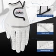 thumbnail image 4 of Guante Golf Profesional para Hombre Transpirable Piel Oveja Mano Izquierda 1 Unidad (26), 4 of 9
