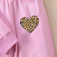 thumbnail image 4 of Zuwimk Toddler Boy Girls Sweatsuit Heart-shaped Graphic Printed Hoodie Sweatshirt and Jogger Pant Sets(T063-Purple), 4 of 9