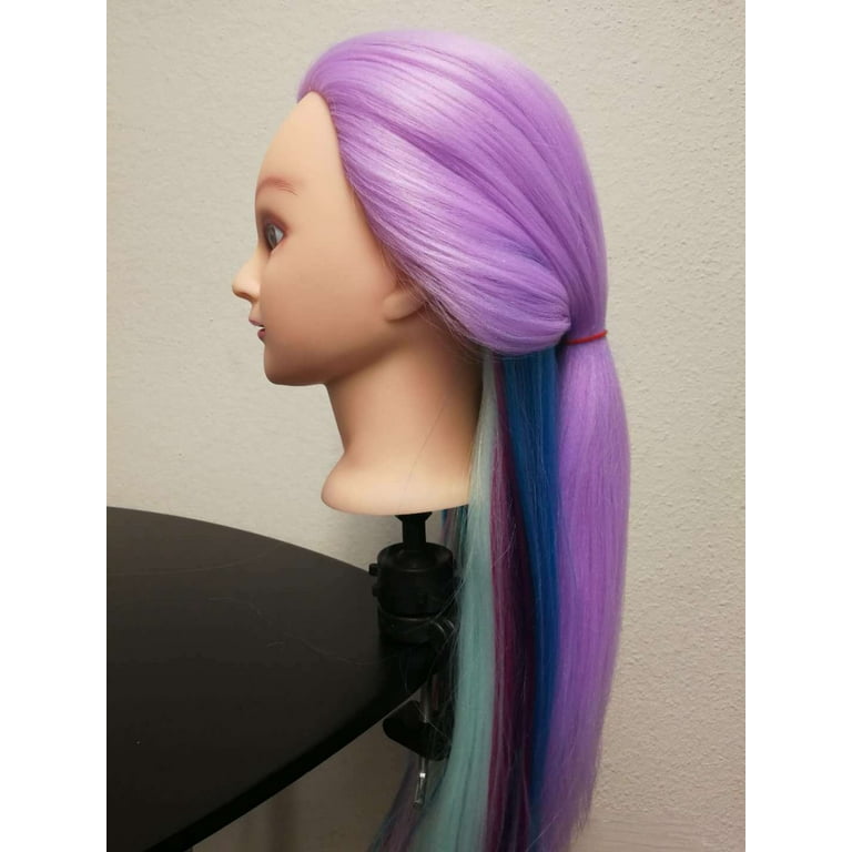 26-28 100% Yaki Hair Mannequin Head Training Head Cosmetology Manikin Head Doll