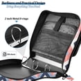 thumbnail image 4 of FORMRS Zipper Binder with Shoulder Strap 2-inch Ring 500 Sheet Capacity File Bag, White Geometric, 4 of 5